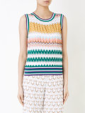 zigzag knit tank