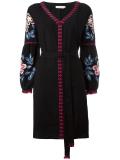 flower embroidered dress