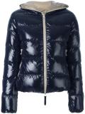 zipped hooded jacket
