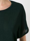 round neck knit blouse