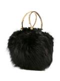 fur shoulder bag