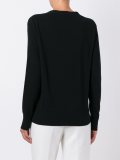 lace inset v neck jumper
