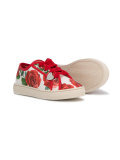 rose print sneakers 