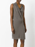 draped asymmetric dress