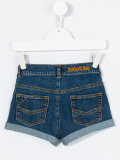 ice cream appliqué denim shorts