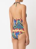 print halter swimsuit