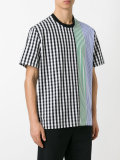 stripe checkered T-shirt