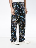 swan and floral print pyjama trousers