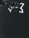 sequin embellished rose dress