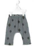 diamond print 'Baggy' trousers