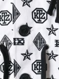 Monogram x Latin gathered coat