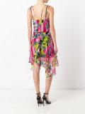 floral draped dress