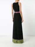 floral lace trim gown
