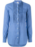 buttoned bib panel shirt 