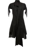 shawl lapel asymmetric jacket