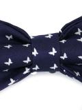 butterfly print bow tie