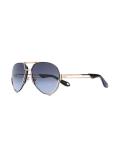 wrapped metal aviator sunglasses
