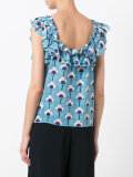 ruffled neck blouse