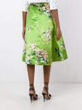 floral print A-line skirt