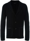 notched lapel cardigan