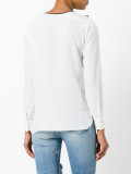 ruffle collar blouse