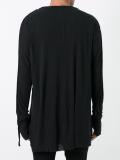 boat neck ribbed sweatshirt
