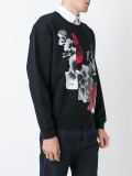 花叶印花套头衫