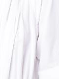 asymmetric hem gathered dress