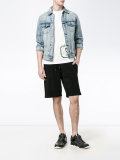 logo printed shorts