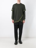 fishtail hem trimmed jumper