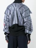 geometric print oversized jacket