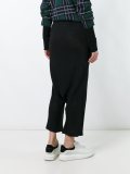 drop-crotch cropped trousers