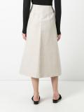 mid-rise A-line skirt