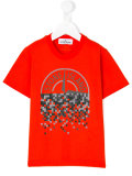 pixelated logo print T-shirt