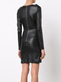 longsleeved allover zipper dress