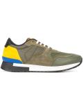 paneled lace-up sneakers
