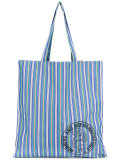 striped tote bag