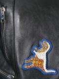 patched biker jacket