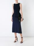 crepe bridle buckle top