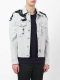 distressed denim jacket