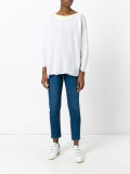 embroidered collar longsleeved shirt