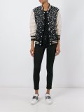 embellished bomber jacket