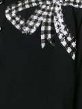 sequin bow cardigan