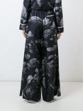 花朵印花阔腿裤