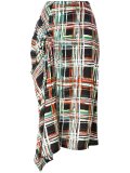 Scribble print midi skirt