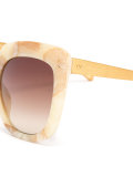 marble effect oversized sunglasses