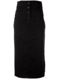 high-waisted midi skirt 