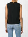 embroidered yolk top