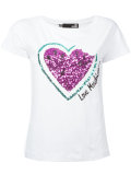 sequinned heart T-shirt