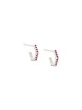 'Ruby Hexagon' earrings 